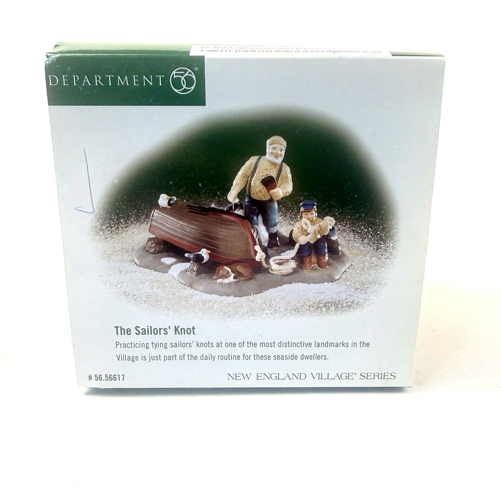 Department 56 New England Village The Sailors' Knot Figurine 56617 Boat Dog